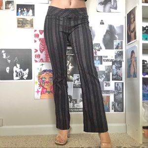 Y2K striped low rise pants 🖤